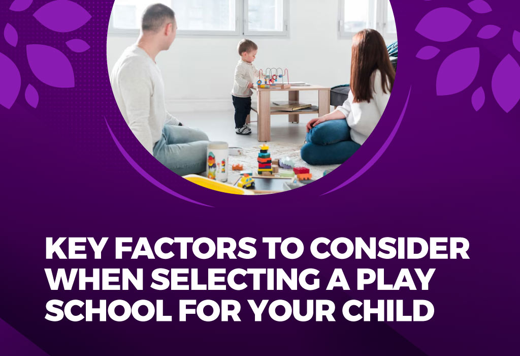 Parents visiting a play school for admission